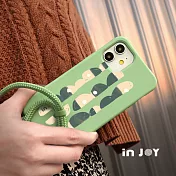INJOYmall for iPhone 12 慢活日常 二合一防摔背繩手機殼