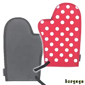 Bargogo 經典紅色白點隔熱短手套(雙)