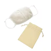 【日本Alphax】清爽保溼絲絹口罩 奶油白