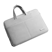 JEN-04 蘋果Macbook 13吋筆記型電腦包/電腦內膽包&手提包兩用/筆電保護袋/防震包/一般筆電13吋通用款 淺灰色