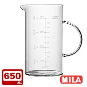 MILA 咖啡玻璃量杯650ml-兩入