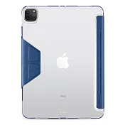 JTL / JTLEGEND iPad Pro 2020 Amos 11吋 相機快取多角度折疊布紋皮套(磁扣版-無筆槽) 海軍藍