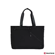 【SUNCO】日本進口 超輕量電腦托特包 手提肩背包- 黑色