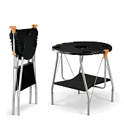 【O-GRILL】O-Dock 摺疊烤爐架-圓桌  黑