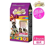 【藍帶精選】2包超值組 能量幼犬7.5kg(紐澳雞肉鮭魚+藍藻食譜)