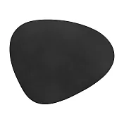 LIND DNA BULL 皮革地墊 (曲線、黑、小)