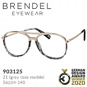 【BRENDEL】布蘭德爾 德國時尚女性板料複合膠框眼鏡 903125 灰玫石 (21)