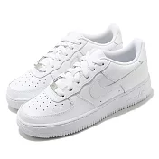 Nike 休閒鞋 Air Force 1 LE GS 女鞋 經典款 舒適 皮革 簡約 球鞋 穿搭 全白 DH2920111 25cm WHITE/WHITE