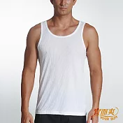 【宜而爽】時尚吸濕排汗速乾型男背心白色3件組 UE1218 M 白