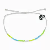 Pura Vida 美國手工 NEON OMBRE小彩珠 霓虹綠臘線可調式衝浪手鍊手環