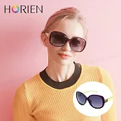 HORIEN海儷恩 簡約鑲鑽浪漫偏光太陽眼鏡 抗UV400 (HN 1207 H01) 酒紅色