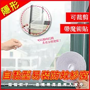 隱形自黏型易裝防蚊紗窗(4入組) 4入