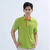 【遊遍天下】男款抗UV吸濕排汗機能POLO衫(GS1031) M 綠色