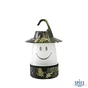 【SPICE】日本 戶外/ 室內兼用 微笑LED提/ 掛燈 (露營燈)- 卡其色迷彩