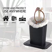 超方便皮革眼鏡收納筒(2入組) 2入