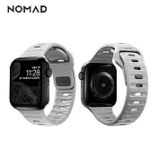 美國NOMAD Apple Watch專用運動風FKM橡膠錶帶-44/42mm 月球灰