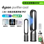 【滿額送好禮】Dyson戴森 Purifier Cool 二合一涼風扇空氣清淨機 TP07 黑鋼色