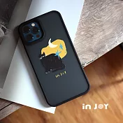 INJOYmall for iPhone 12 星空黑貓 磨砂手感 防摔手機殼