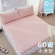 《DUYAN 竹漾》Cool-Fi 瞬間涼感6D冰涼墊 / 加大 / 茱萸粉