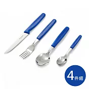 VICTORINOX 瑞士維氏 4件組餐刀-藍(福利品)
