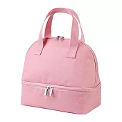 E.City_手提雙層保溫保冷便當袋 粉