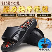 舒適穴道彈力按摩拖鞋(2入組) 38-39*2