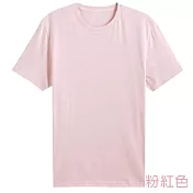【男人幫】T0360* 100%純棉【180克320碼圓領短袖素面T恤】大量供應代印刷刺鏽 L 粉紅色
