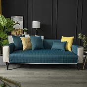 【巴芙洛】北歐色系涼感冰絲乳膠2人沙發墊70*150cm 青綠