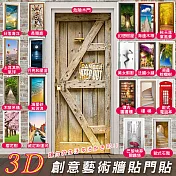 3D創意藝術牆貼門貼(2入組) B歐式石階*2