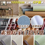 新日式素雅居家自黏壁貼(1卷10米長2入組) 木紋松桃木*2
