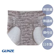 【日本GUNZE】輕薄無痕小褲(TV2373-BLK) L 刷紋黑