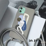 INJOYmall for iPhone 7/8 自由好望角 二合一防摔背繩手機殼