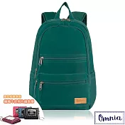 【OMNIA】買就送鑰匙包-機能款減壓防震14吋筆電後背包- 薄荷綠