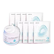 【UNICAT 變臉貓】水潤保濕輕盈乳霜50ml+八小時保濕果凍面膜8片組