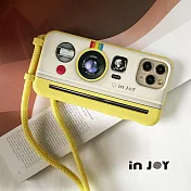 INJOYmall for iPhone 12 Pro Max 童趣拍立得 二合一防摔背繩手機殼