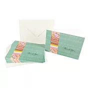 綠底花朵腰封(袋裝)10入【Hallmark-卡片 無限感謝】
