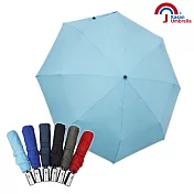 【Kasan 晴雨傘】日式防風自動雨傘- 水藍