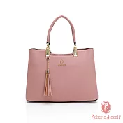 Roberto Mocali - 義大利諾貝兔典雅時尚系列流蘇2WAY包-共6色 粉紅