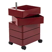 Magis 360 Container 滾輪五層置物櫃 （酒紅）