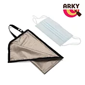 ARKY 銀纖維抑菌科技防疫萬用收納袋 金色織標