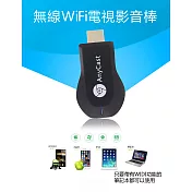 AnyCast高畫質無線電視棒 HDMI無線傳輸器/手機轉電視/無線影音傳輸/即插即用