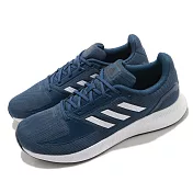 adidas 慢跑鞋 Runfalcon 2 運動 男鞋 愛迪達 輕量透氣 舒適避震 路跑 健身 藍 白 FZ2807 28.5cm BLUE/WHITE