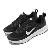 Nike 慢跑鞋 Wearallday 運動 女鞋 輕量 透氣 舒適 避震 路跑 健身 黑 銀 CJ1677001 24.5cm BLACK/WHITE