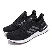 adidas 慢跑鞋 UltraBOOST 20 襪套 男鞋 EF1043 26.5cm BLACK/WHITE