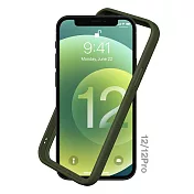 犀牛盾 iPhone 12/12 Pro通用 (6.1吋) CrashGuard NX模組化防摔邊框殼- 軍綠