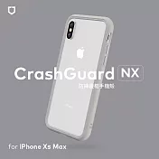 犀牛盾 iphone xs max crashguard nx模組化防摔邊框殼 淺灰