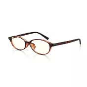 JINS 設計師款 無度數濾藍光眼鏡(AFPC17A101) 木紋棕