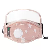 AmaZing 兒童可拆卸全臉防護口面罩送濾片x2(4色任選) _粉色