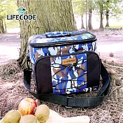 【LIFECODE】藍迷彩保冰袋/保溫袋/保冷袋(15L公升)