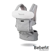 Bebefit S7 旗艦款 智能嬰兒揹帶｜首創折疊腰凳 2合1 7大升級 淺雲灰